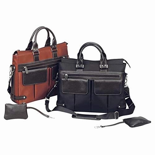 BELLINO The Euro Ladies Laptop Tote, Rust