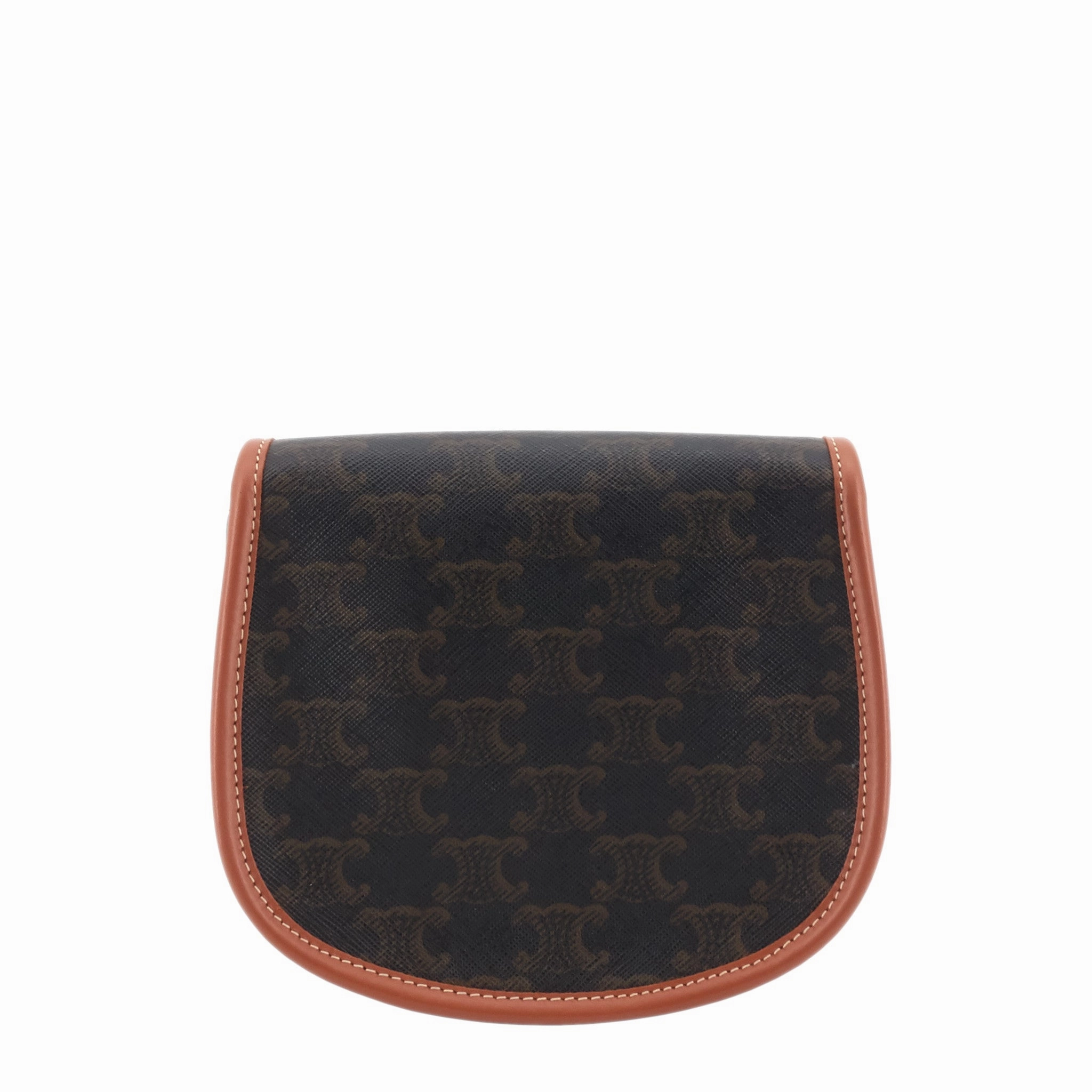 Besace in Triomphe Mini Canvas and Leather Bag