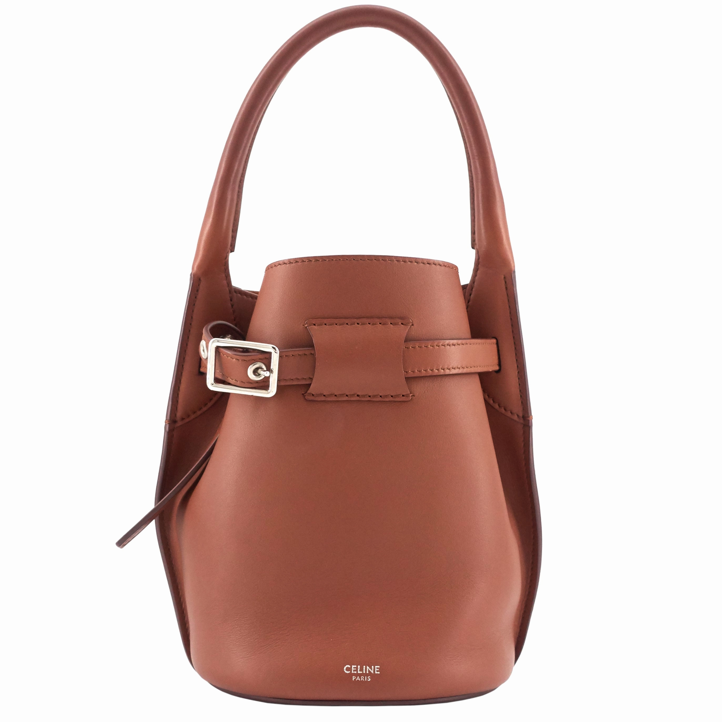 Big Bag Nano Calfskin Leather Bucket Bag