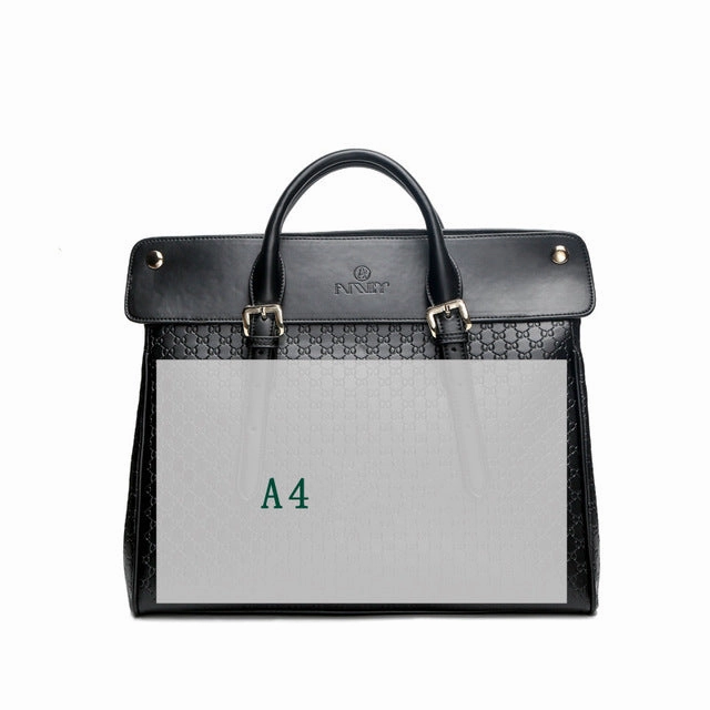 Bjyl New Genuine Leather Women Briefcase Female 14 Inch Laptop Shoulder Bag Business Handbags