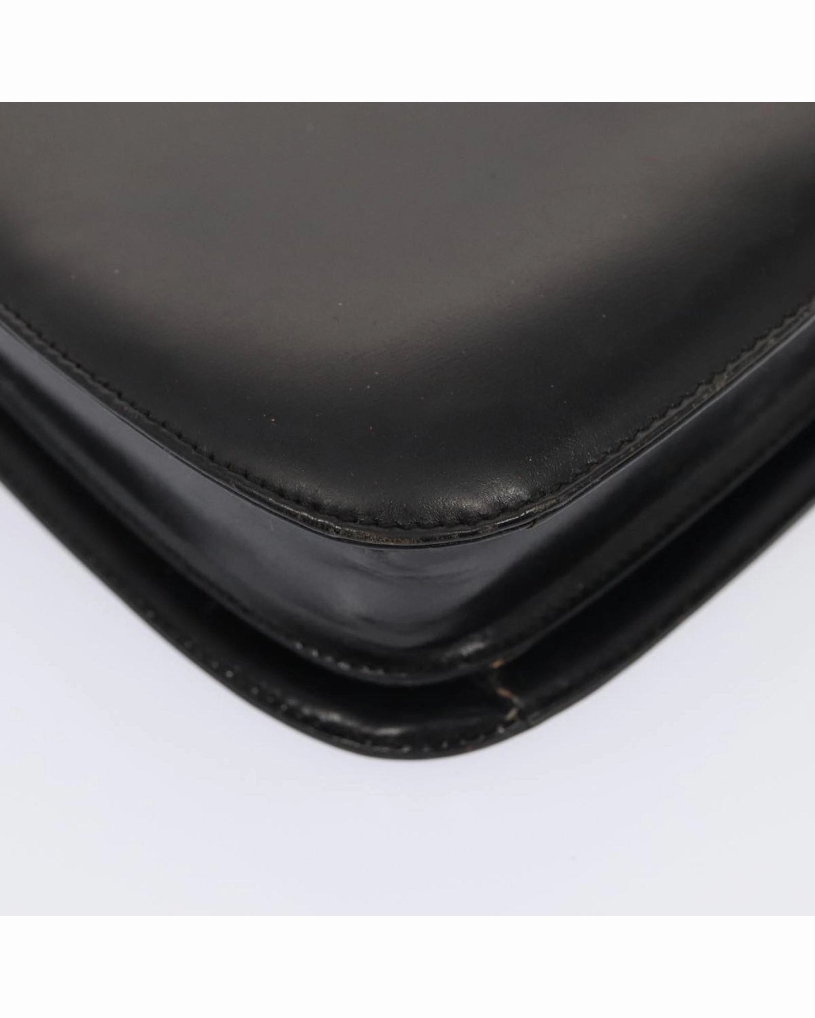 Black Leather Shoulder Bag