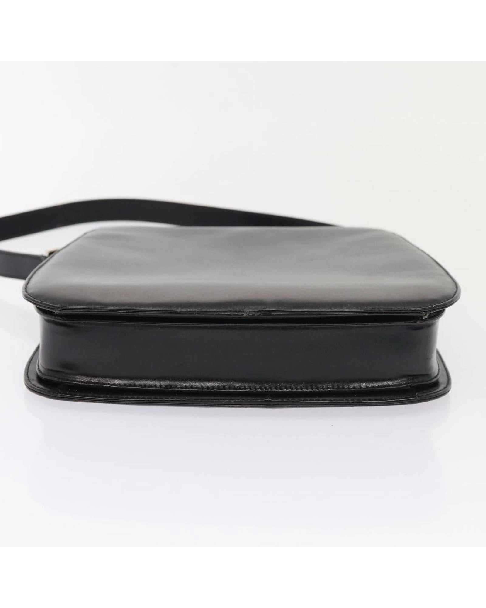 Black Leather Shoulder Bag