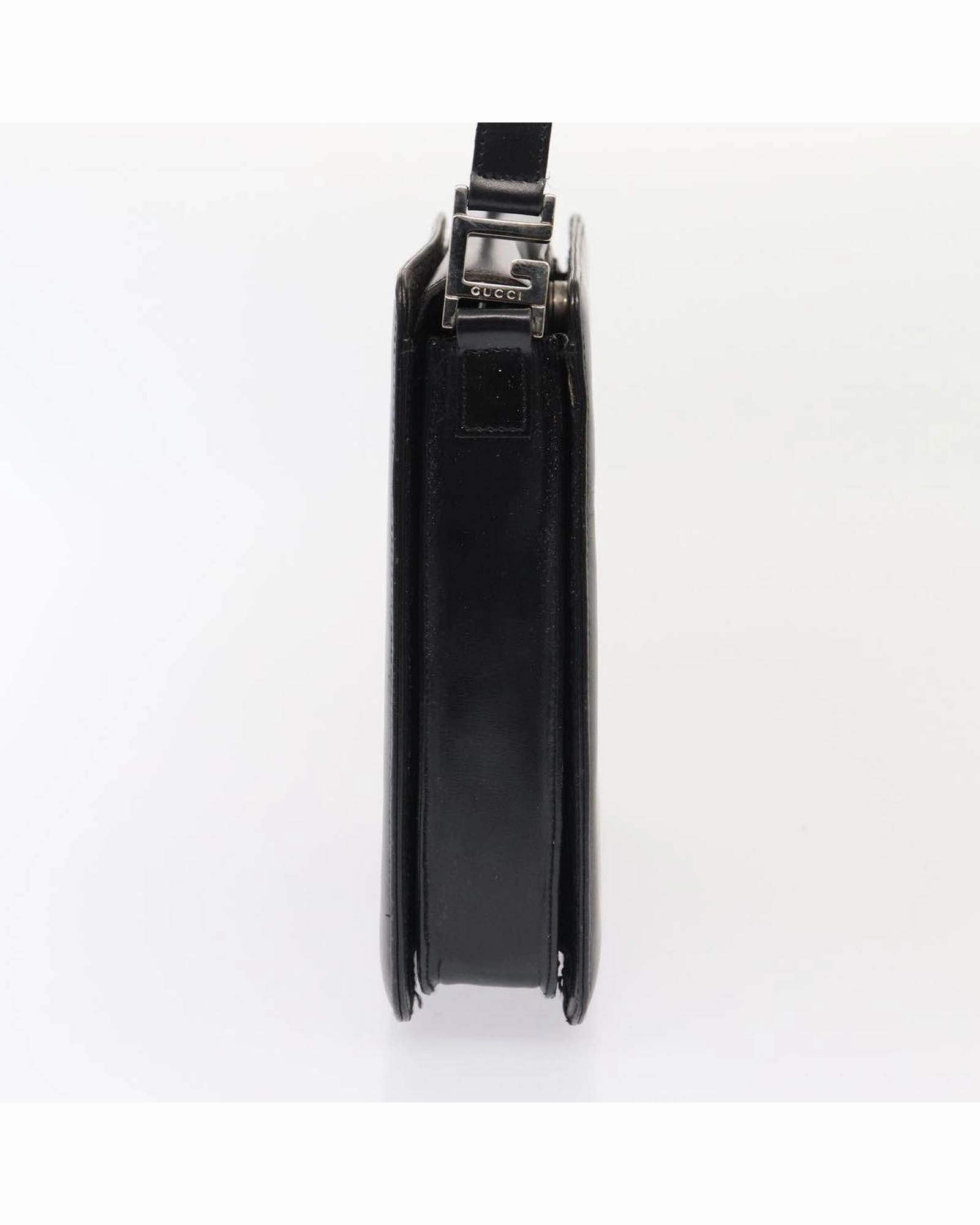 Black Leather Shoulder Bag