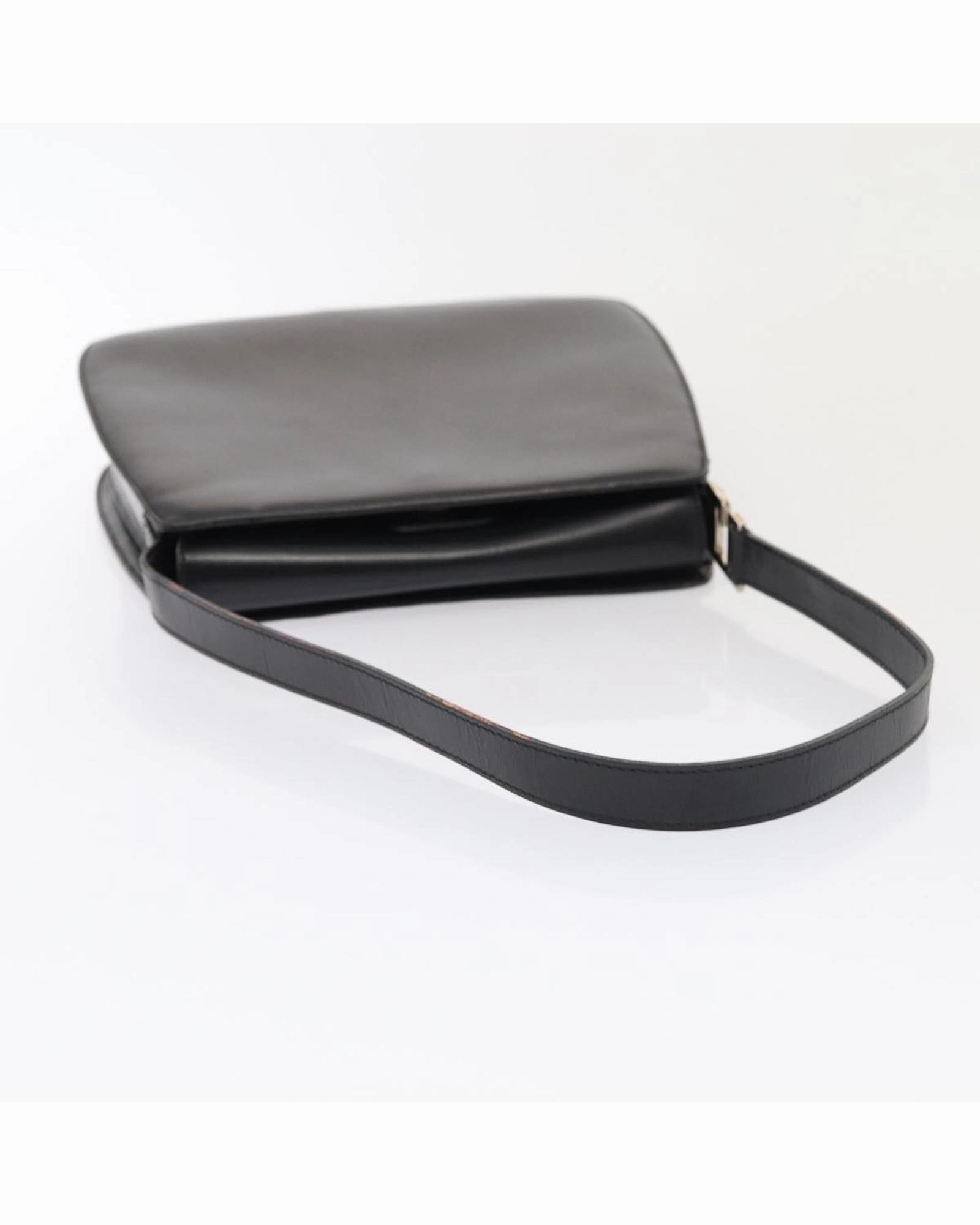 Black Leather Shoulder Bag