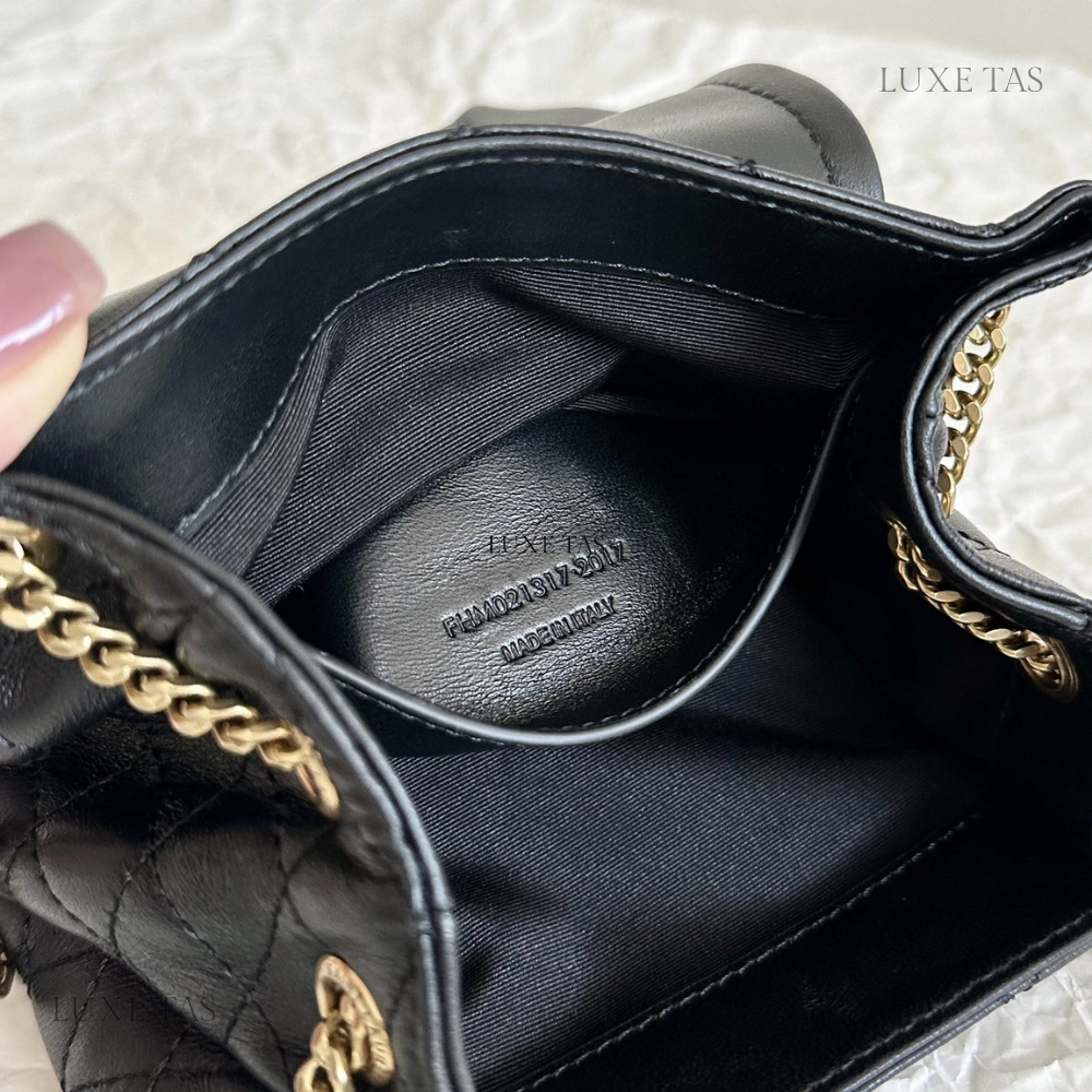 Black Mini Nolita In Lambskin Leather Crossbody Bag for Women