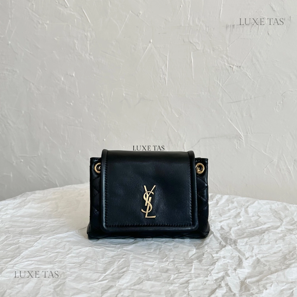 Black Mini Nolita In Lambskin Leather Crossbody Bag for Women