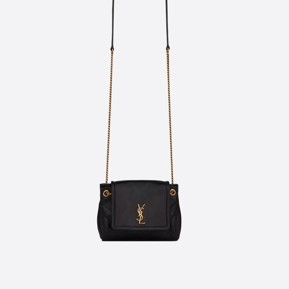 Black Mini Nolita In Lambskin Leather Crossbody Bag for Women