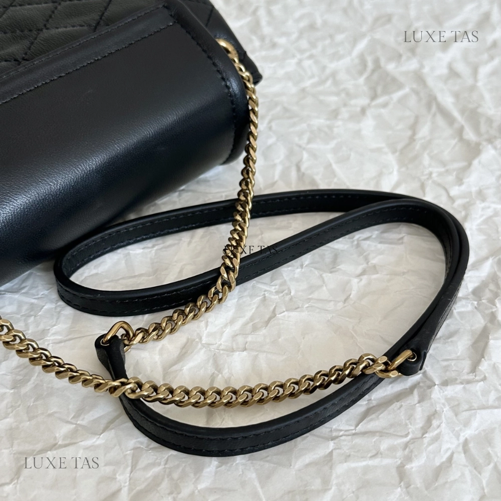 Black Mini Nolita In Lambskin Leather Crossbody Bag for Women