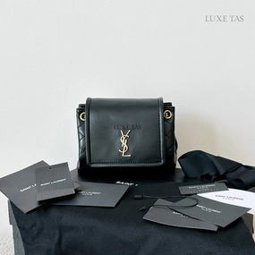 Black Mini Nolita In Lambskin Leather Crossbody Bag for Women