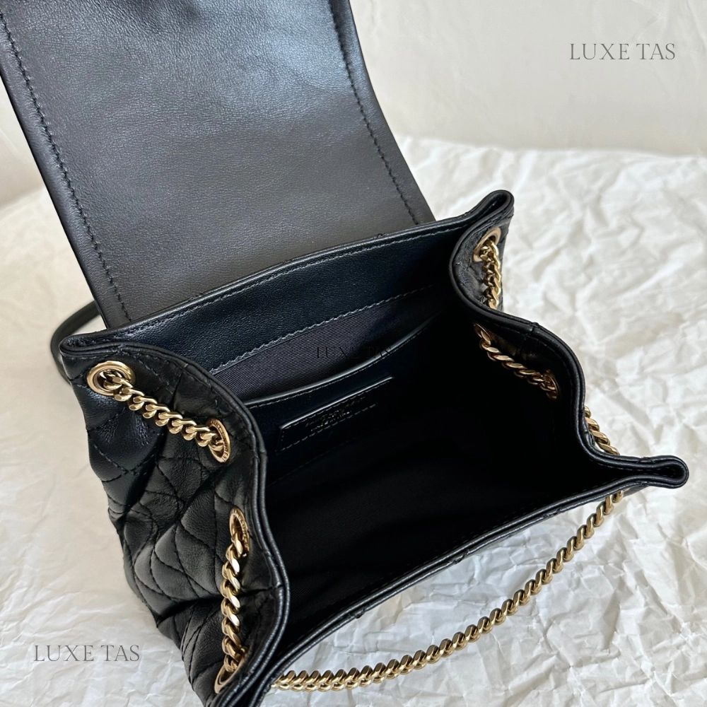 Black Mini Nolita In Lambskin Leather Crossbody Bag for Women