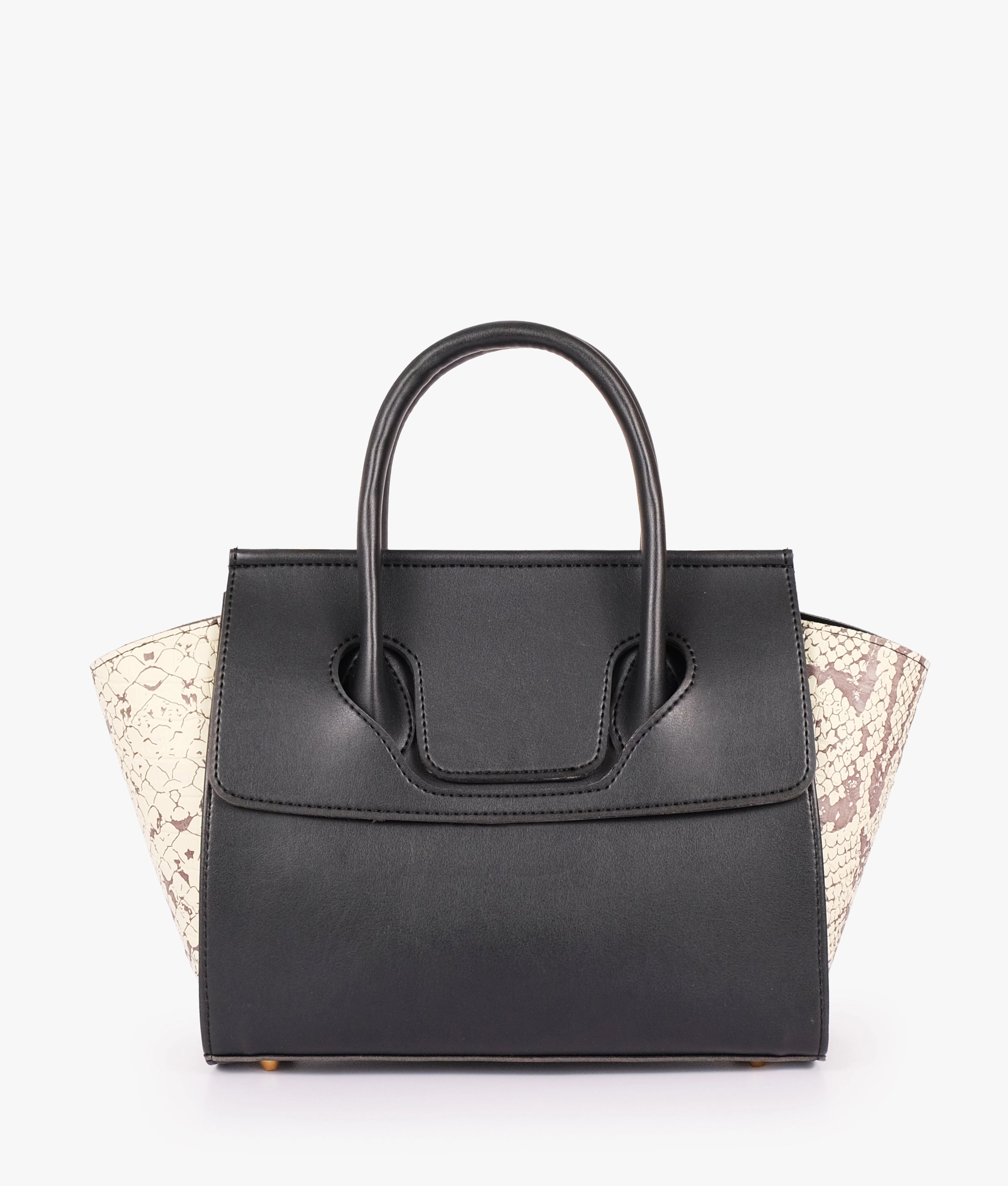 Black trapeze handbag
