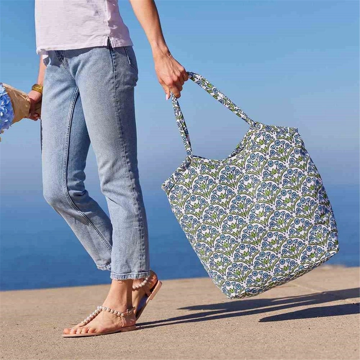 Blaire Blue Bucket Bag