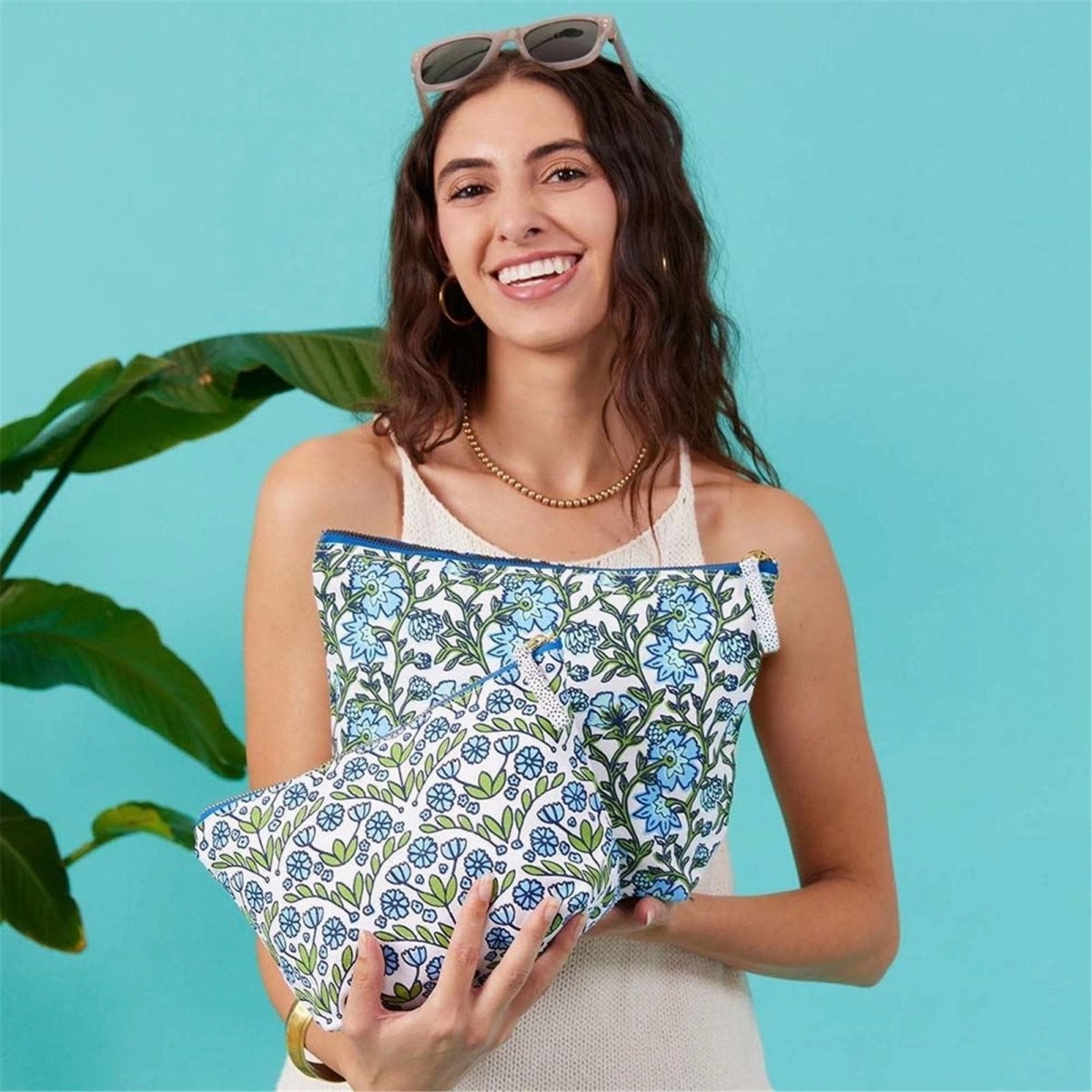 Blaire Blue Pouch Medium