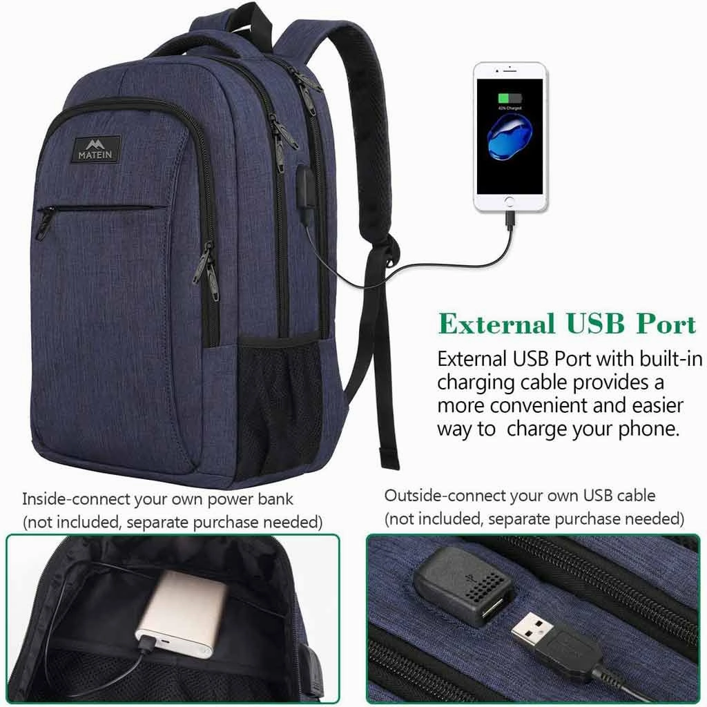 Blue Mlassic Travel Laptop Backpack