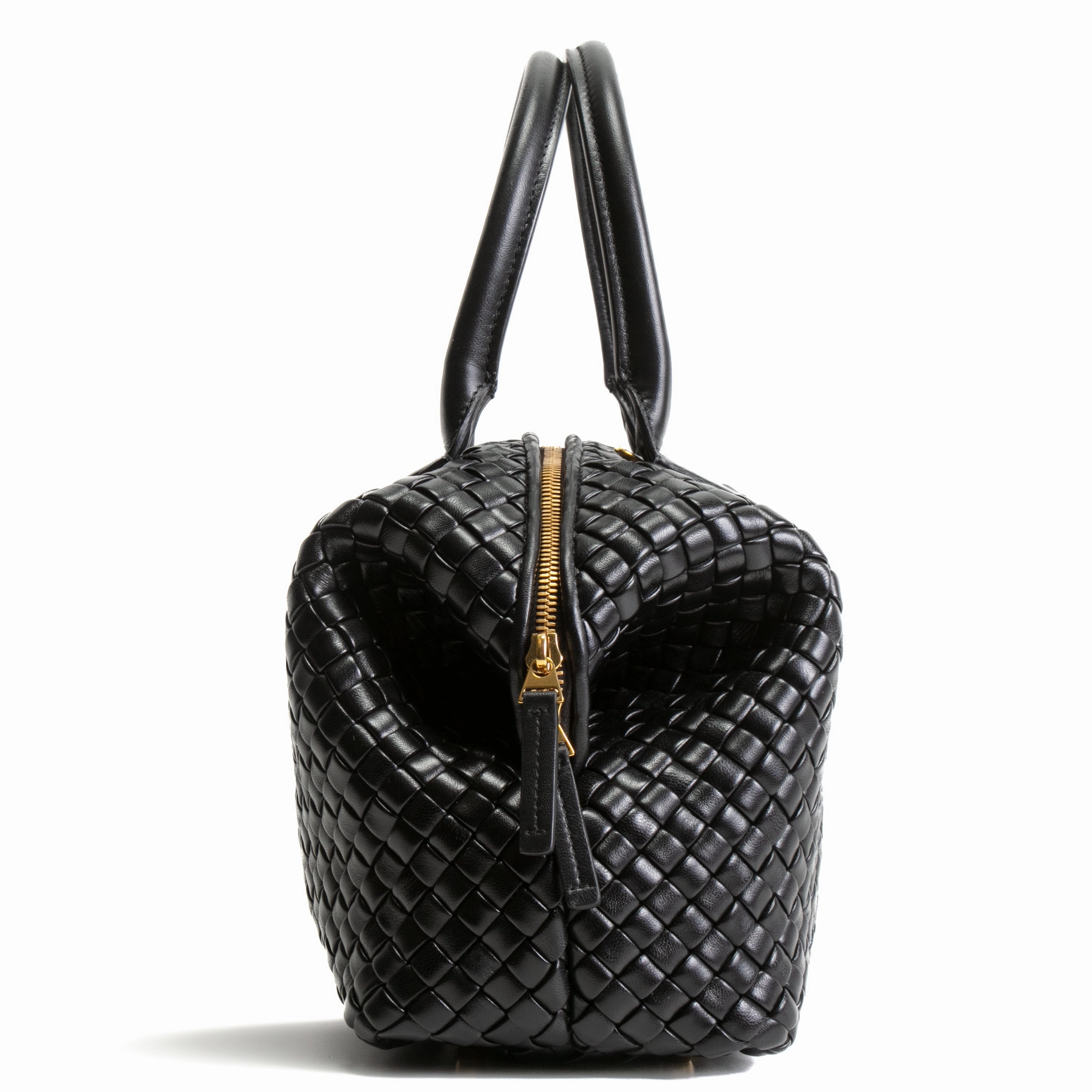 BOTTEGA VENETA Intrecciato Bowler Bag - Black