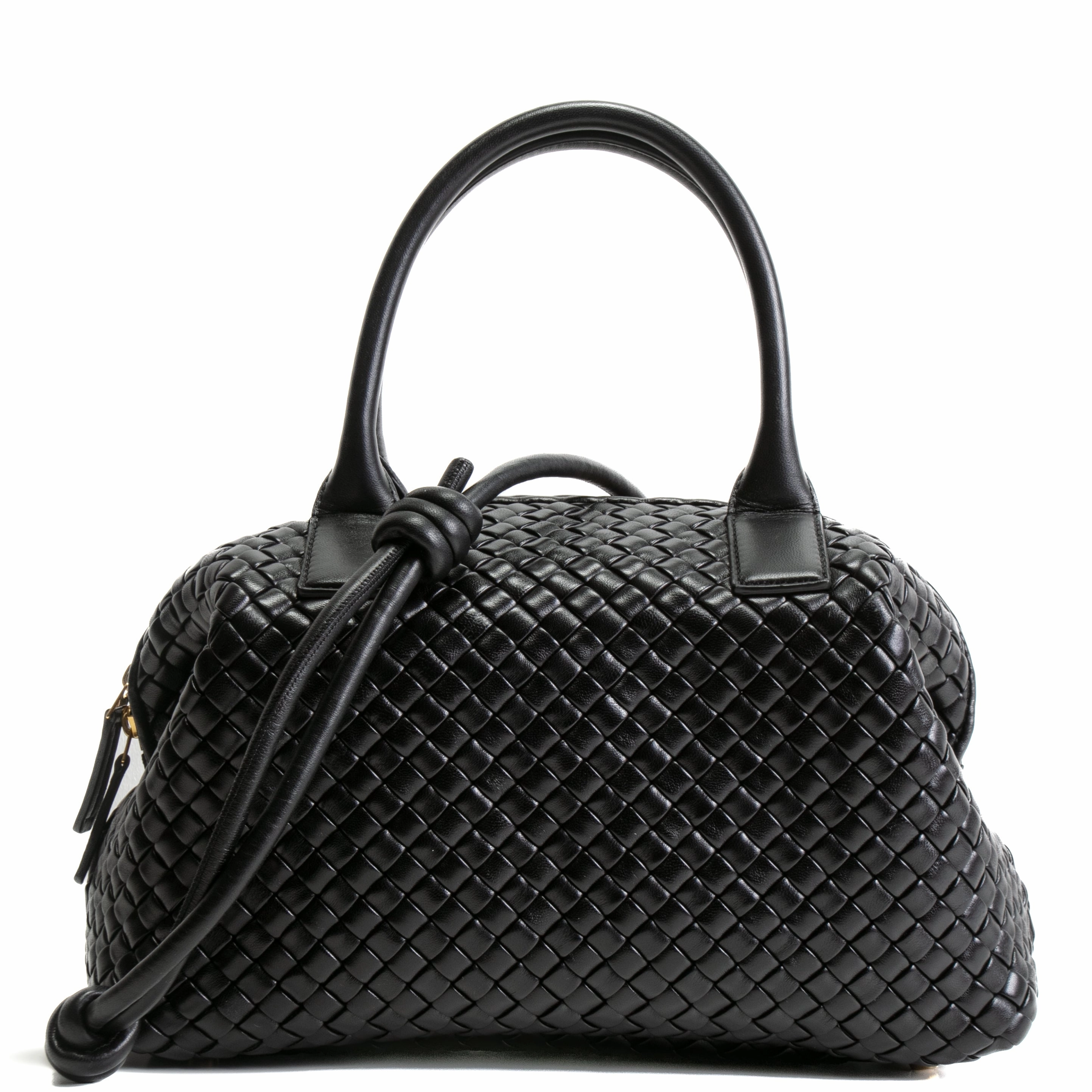 BOTTEGA VENETA Intrecciato Bowler Bag - Black