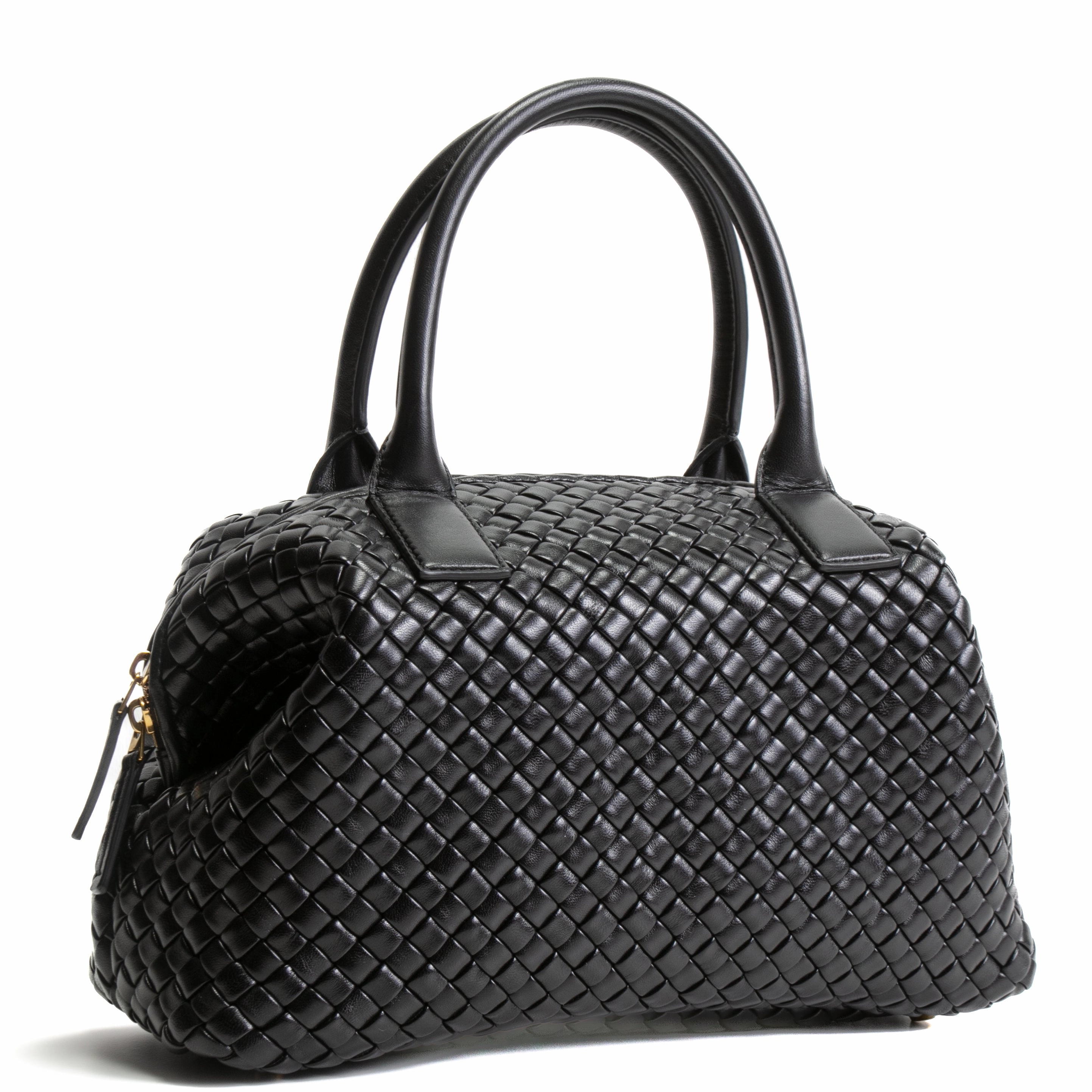 BOTTEGA VENETA Intrecciato Bowler Bag - Black