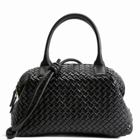 BOTTEGA VENETA Intrecciato Bowler Bag - Black