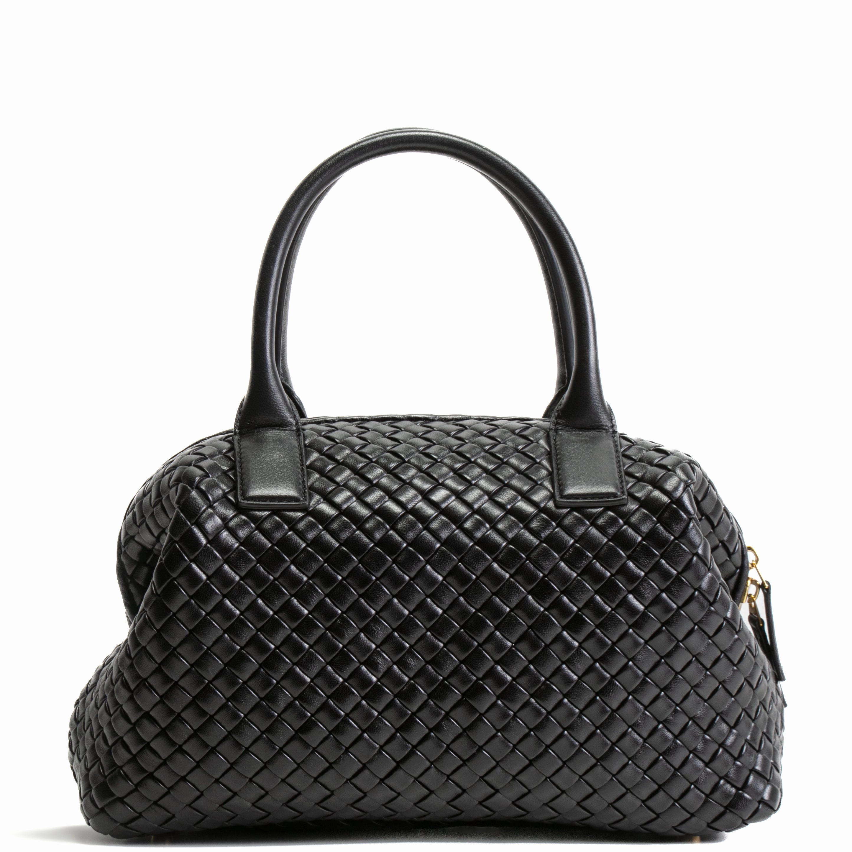BOTTEGA VENETA Intrecciato Bowler Bag - Black