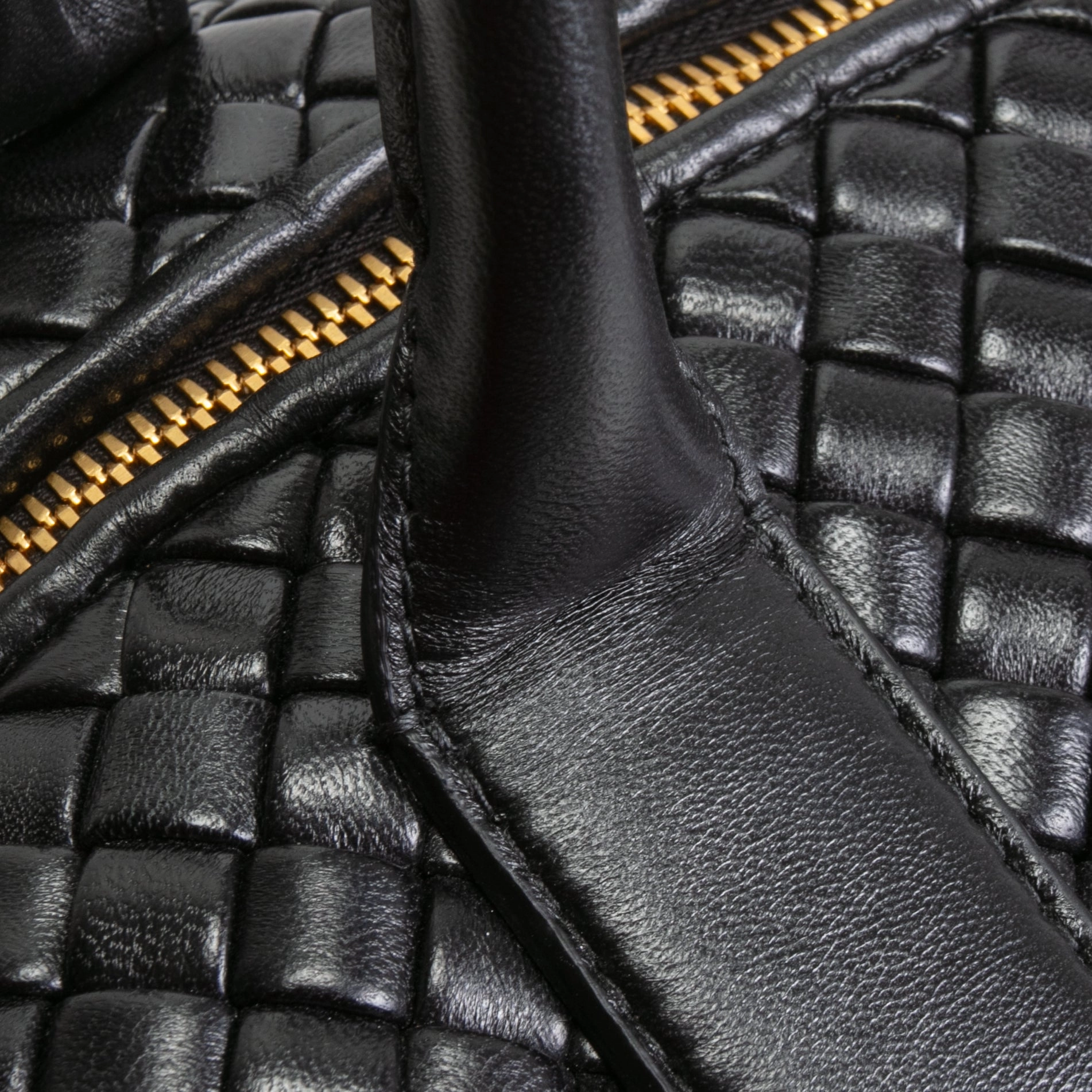 BOTTEGA VENETA Intrecciato Bowler Bag - Black