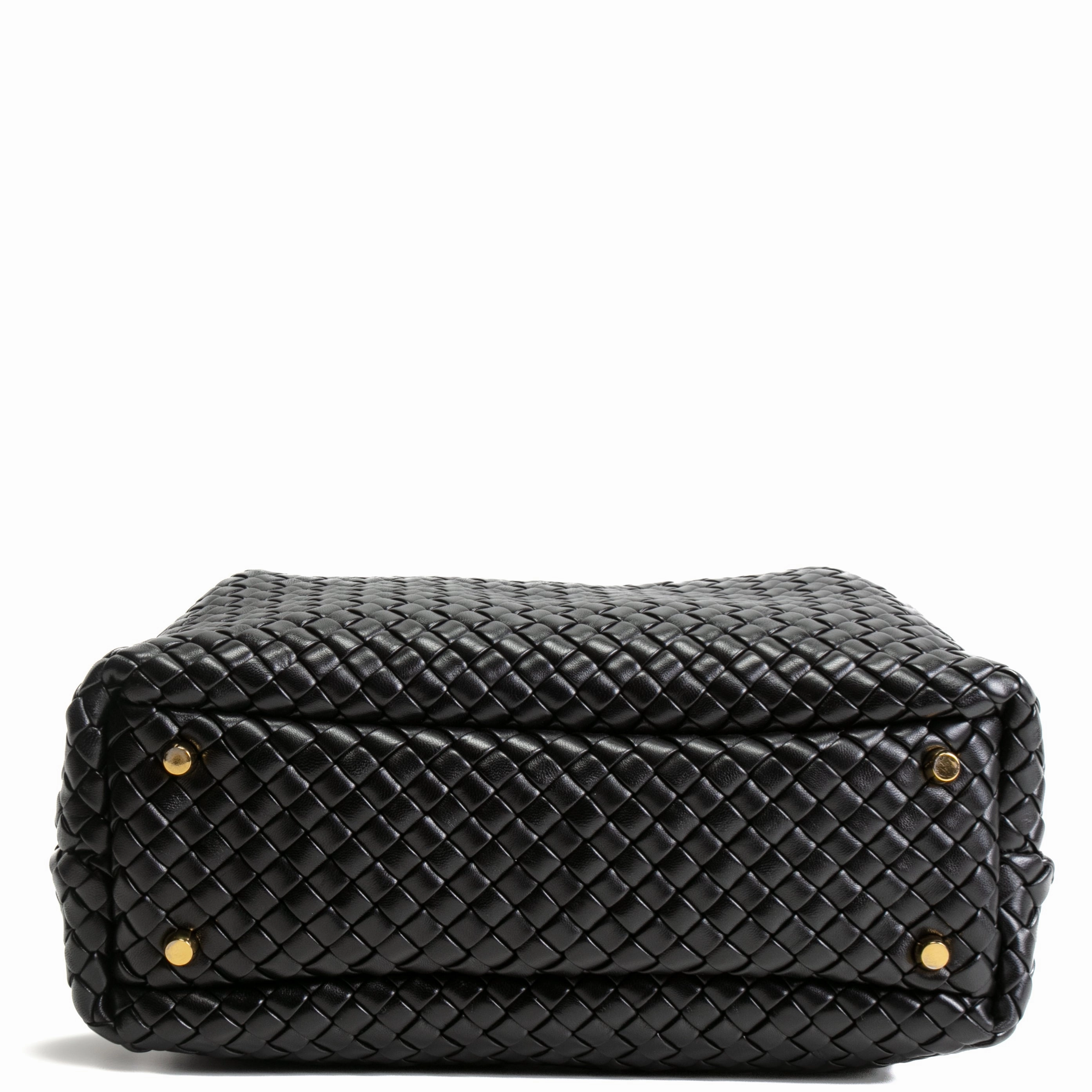 BOTTEGA VENETA Intrecciato Bowler Bag - Black