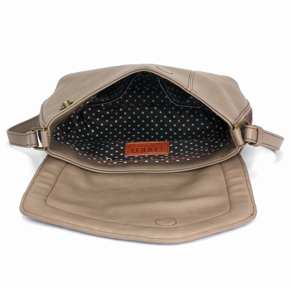 Braided Boho Crossbody - Warm Gray