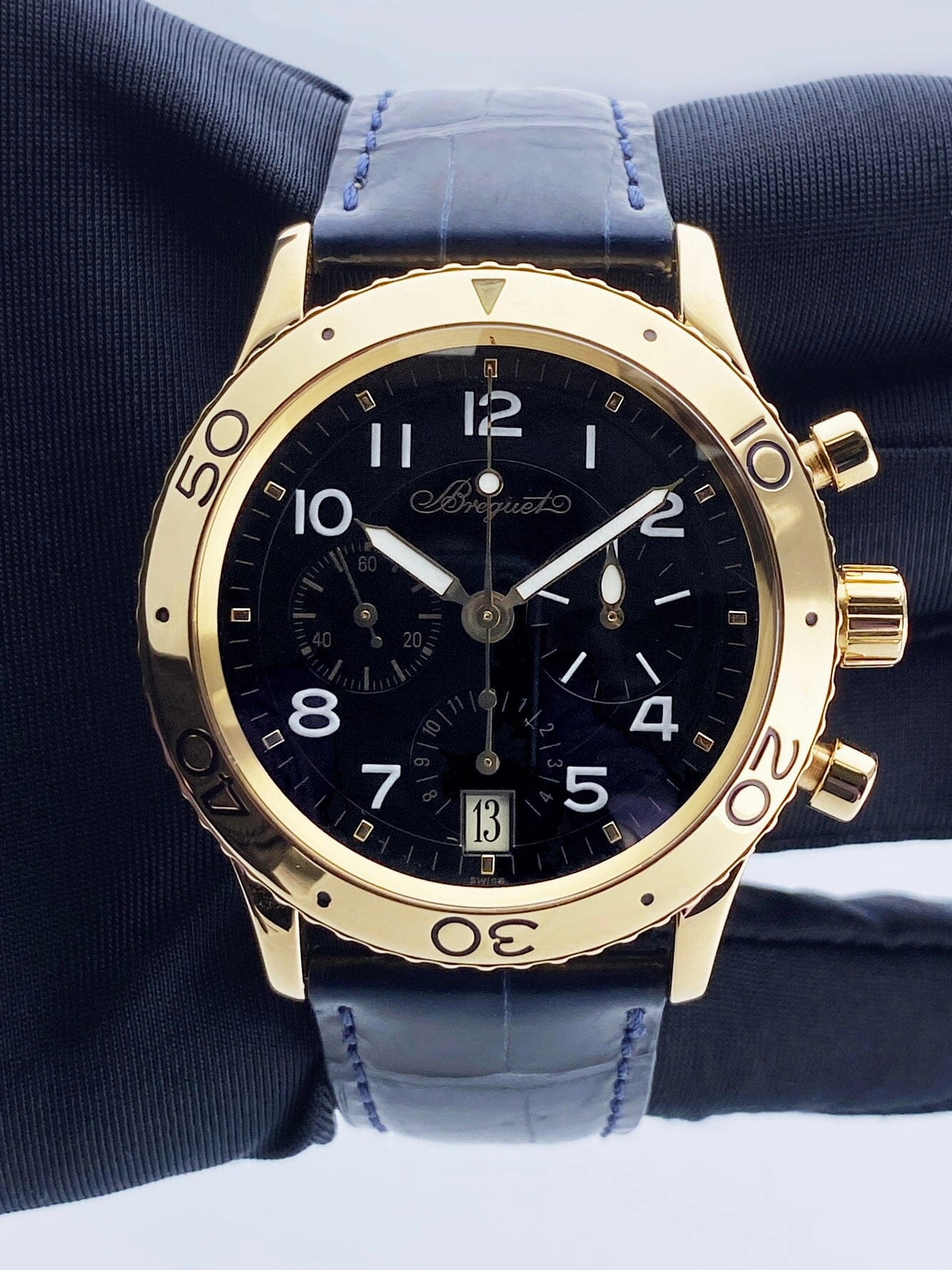 Breguet Type XX 3820 Black Dial Mens Watch