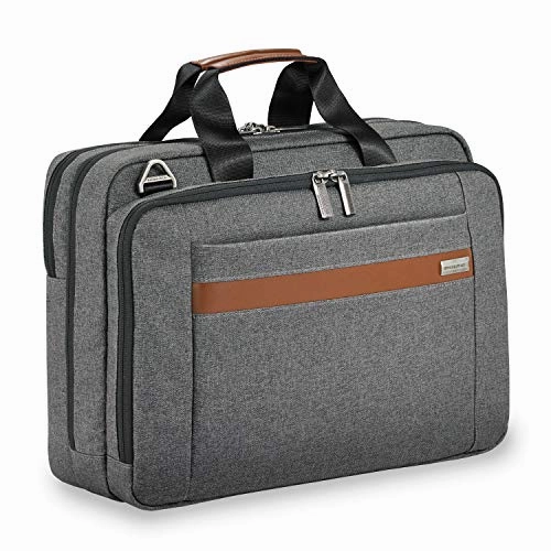 Briggs & Riley Kinzie Street Medium Brief Briefcase, Grey, One Size
