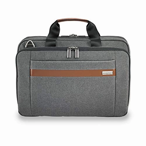 Briggs & Riley Kinzie Street Medium Brief Briefcase, Grey, One Size