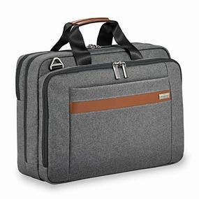 Briggs & Riley Kinzie Street Medium Brief Briefcase, Grey, One Size
