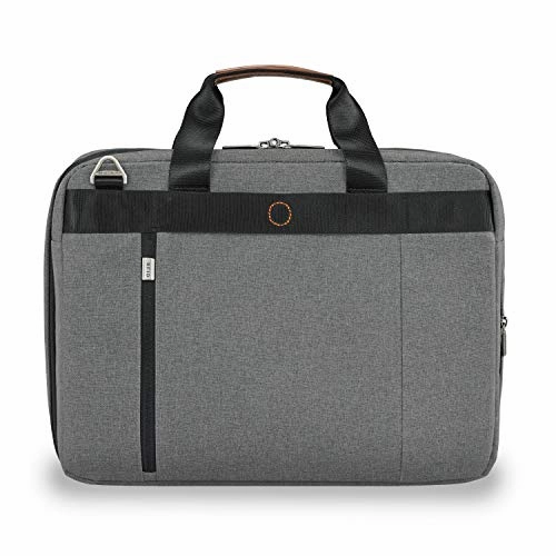Briggs & Riley Kinzie Street Medium Expandable Brief Briefcase, Grey, One Size