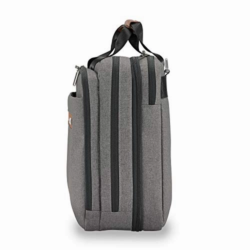 Briggs & Riley Kinzie Street Medium Expandable Brief Briefcase, Grey, One Size