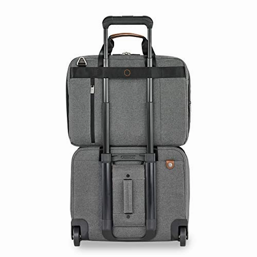Briggs & Riley Kinzie Street Medium Expandable Brief Briefcase, Grey, One Size