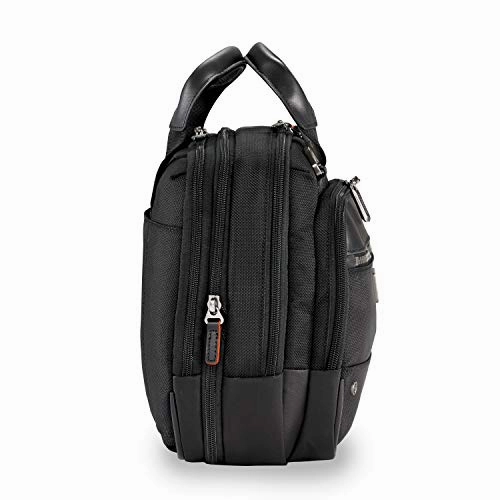 Briggs & Riley Small Expandable Brief Briefcase Black One Size