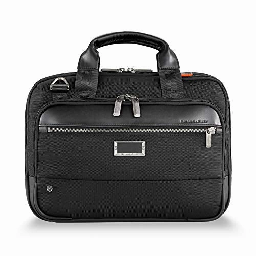 Briggs & Riley Small Expandable Brief Briefcase Black One Size