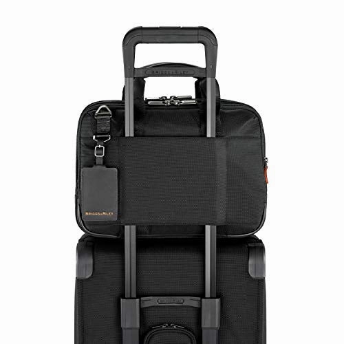 Briggs & Riley Small Expandable Brief Briefcase Black One Size