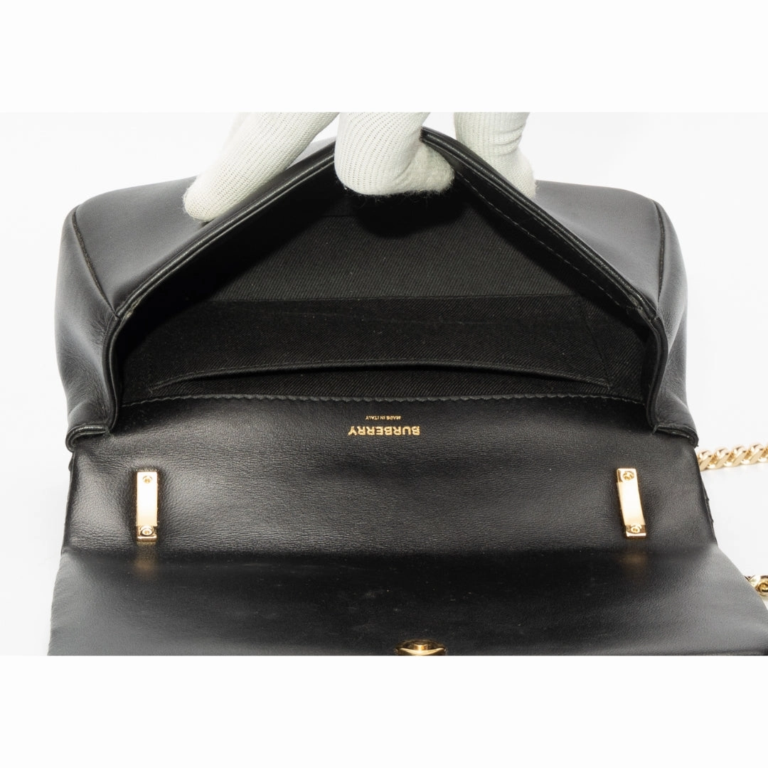 Burberry Black Quilted Leather Small Lola Crossbody Bag