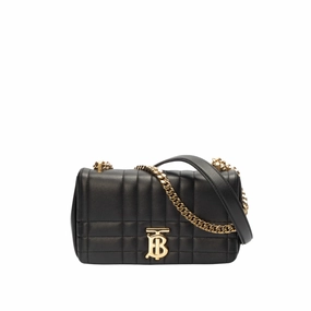 Burberry Black Quilted Leather Small Lola Crossbody Bag