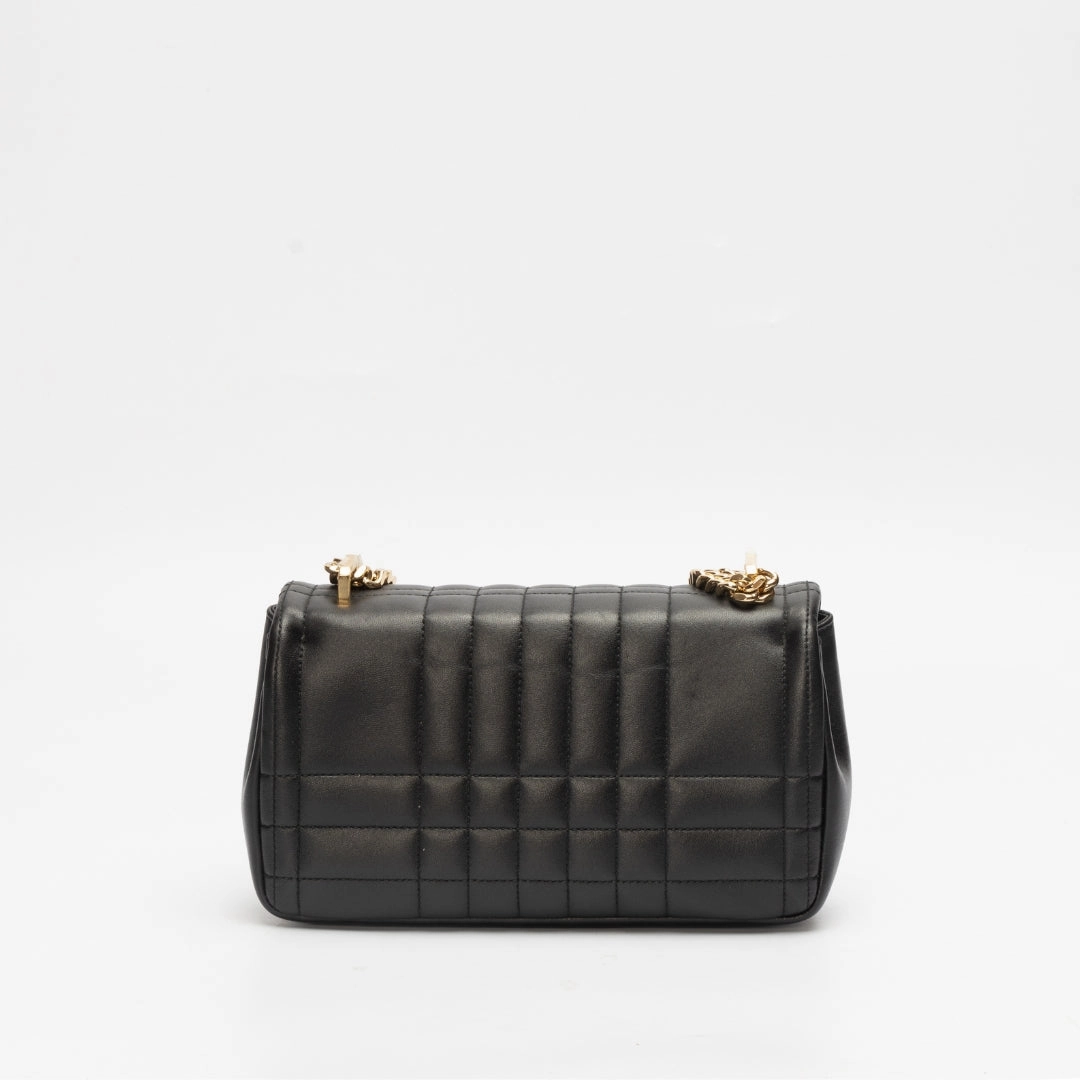 Burberry Black Quilted Leather Small Lola Crossbody Bag