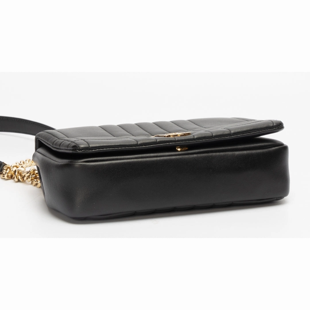 Burberry Black Quilted Leather Small Lola Crossbody Bag