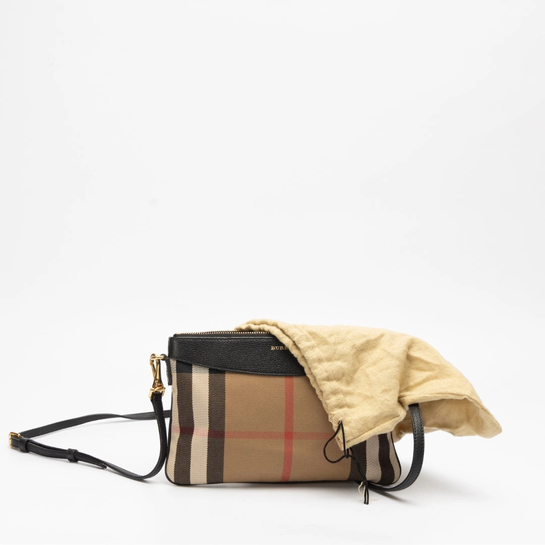 Burberry Check Derby Peyton Crossbody Bag