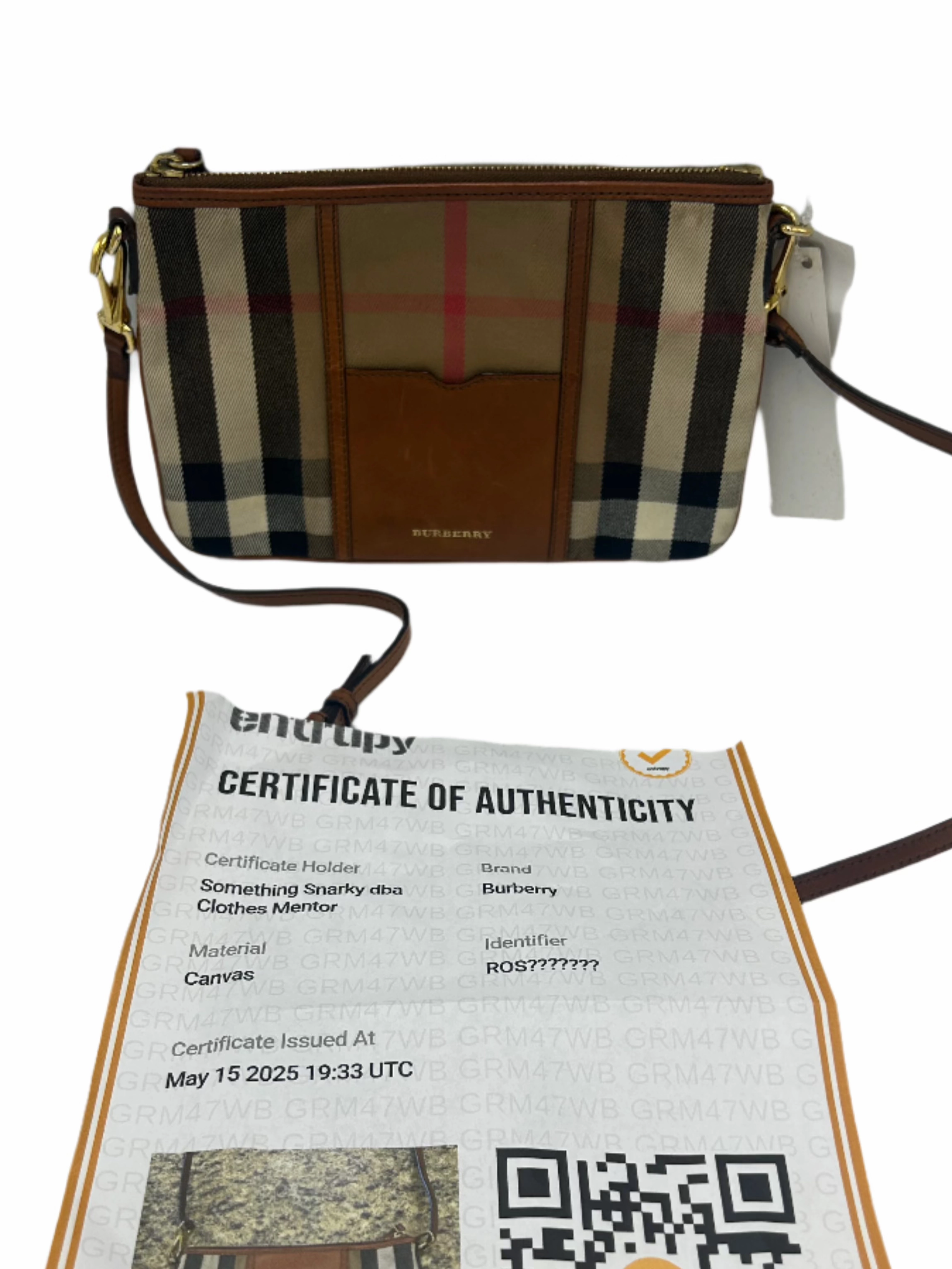 Burberry Check Designer Luxury Crossbody Bag