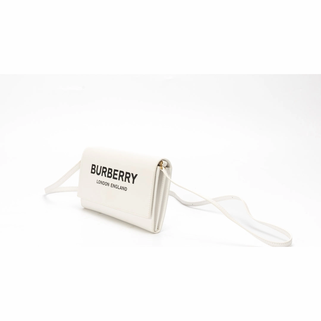 Burberry Leather Wallet on Strap