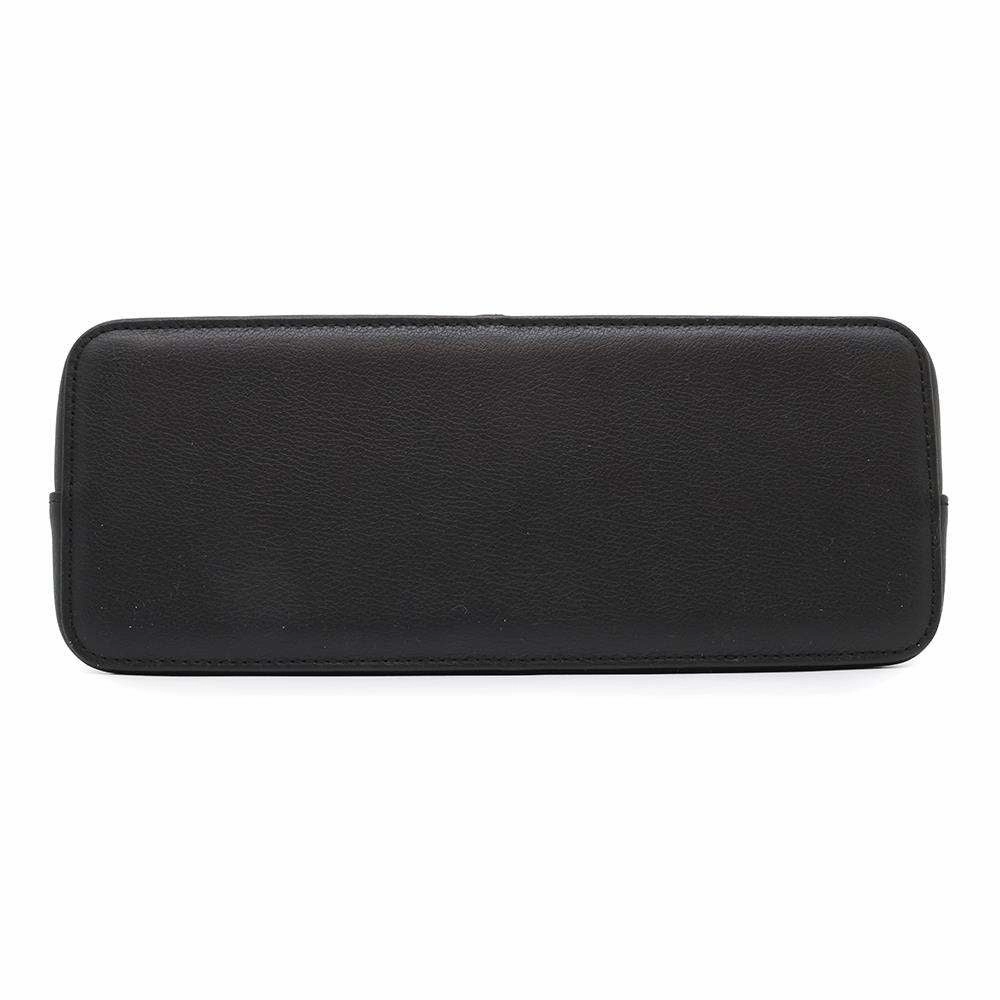 BURBERRY Nova Check Shoulder Bag Black Leather