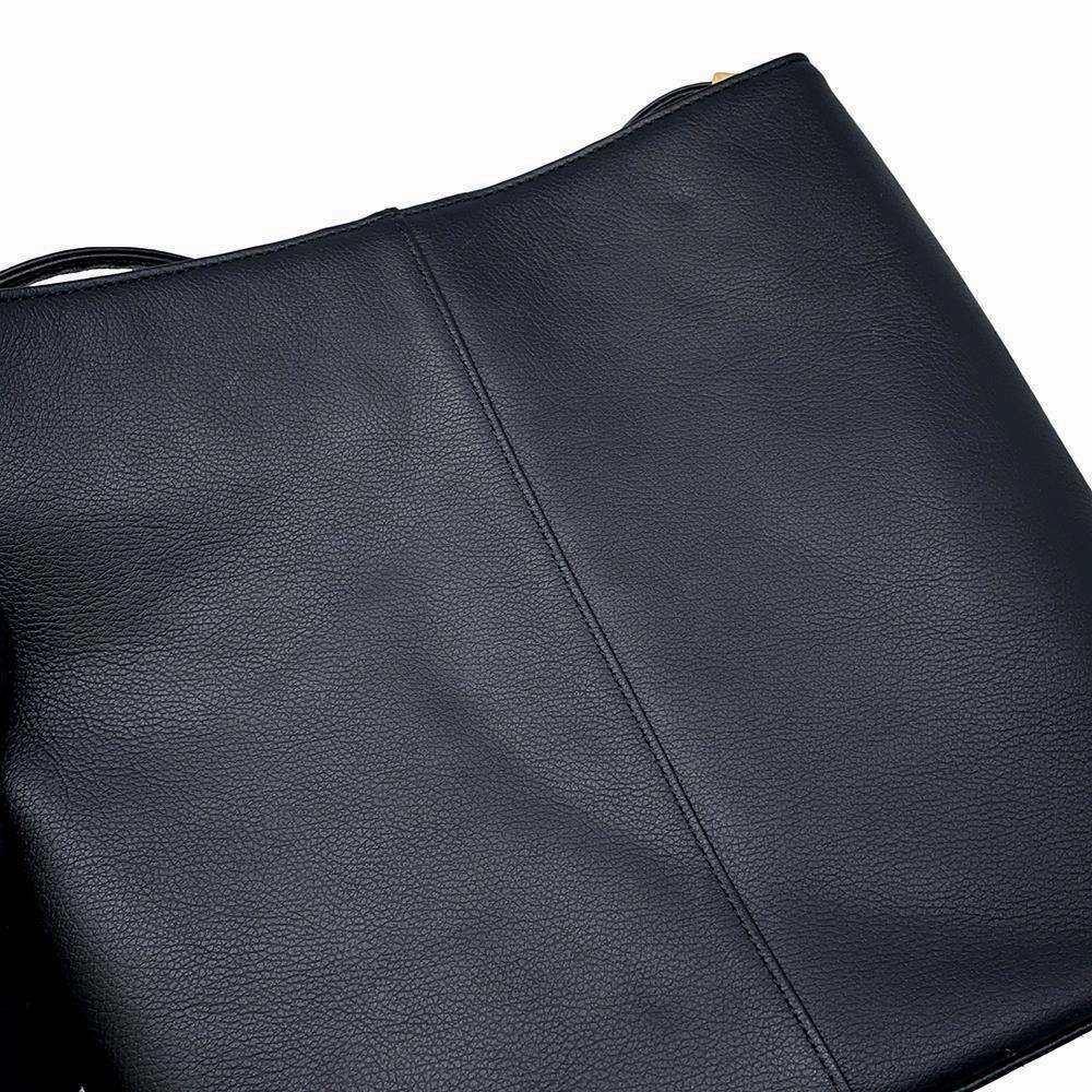 BURBERRY Nova Check Shoulder Bag Black Leather