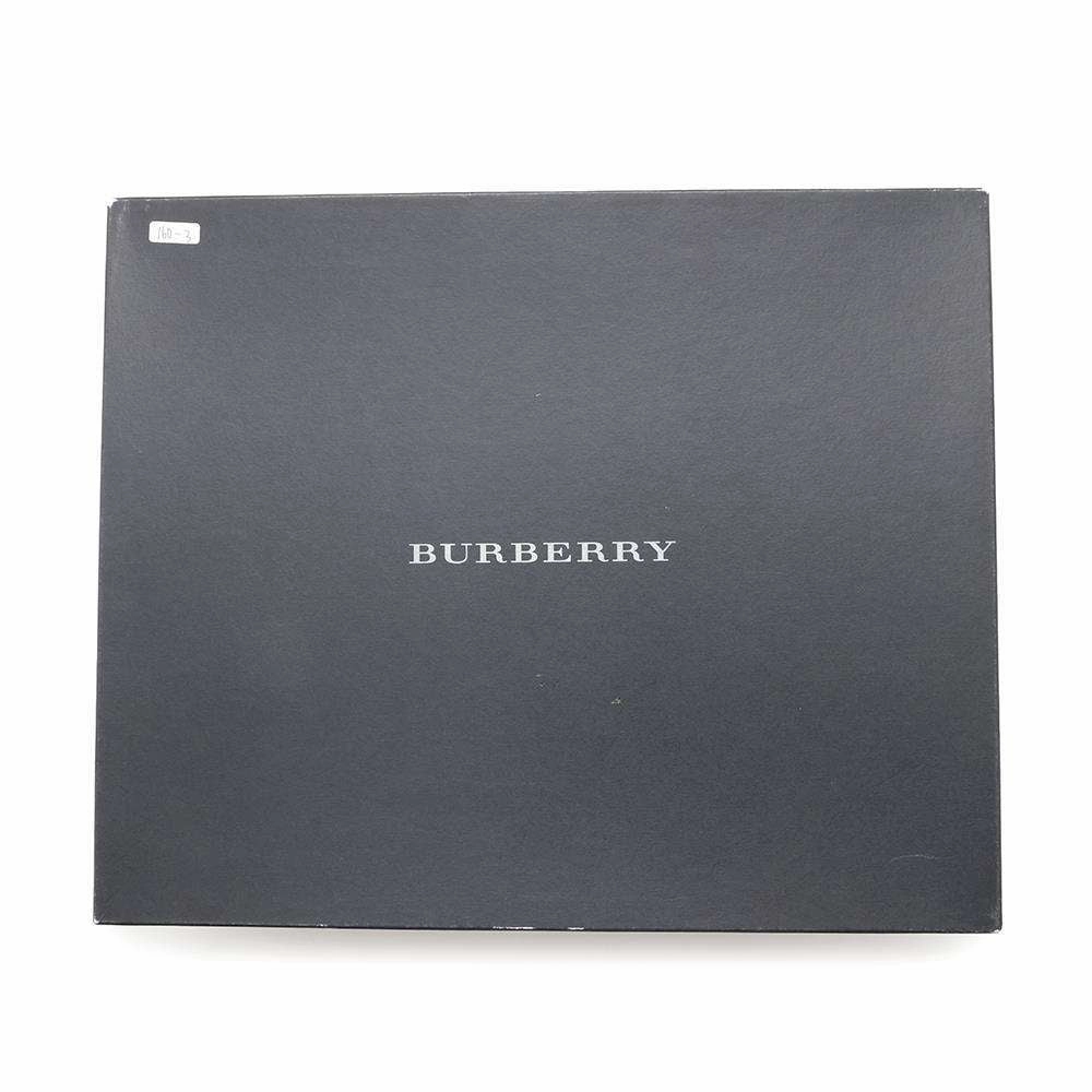 BURBERRY Nova Check Shoulder Bag Black Leather