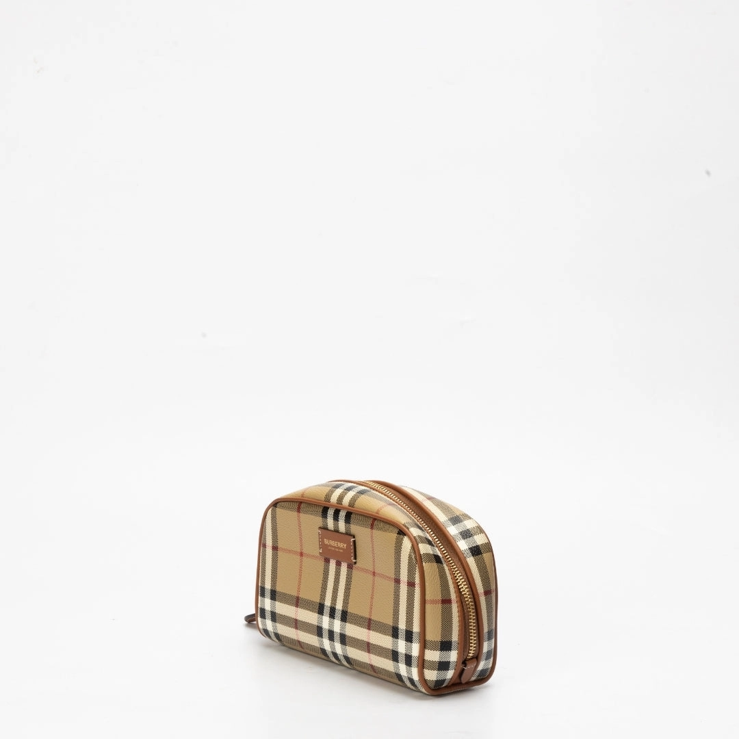 Burberry Small Check Travel Pouch