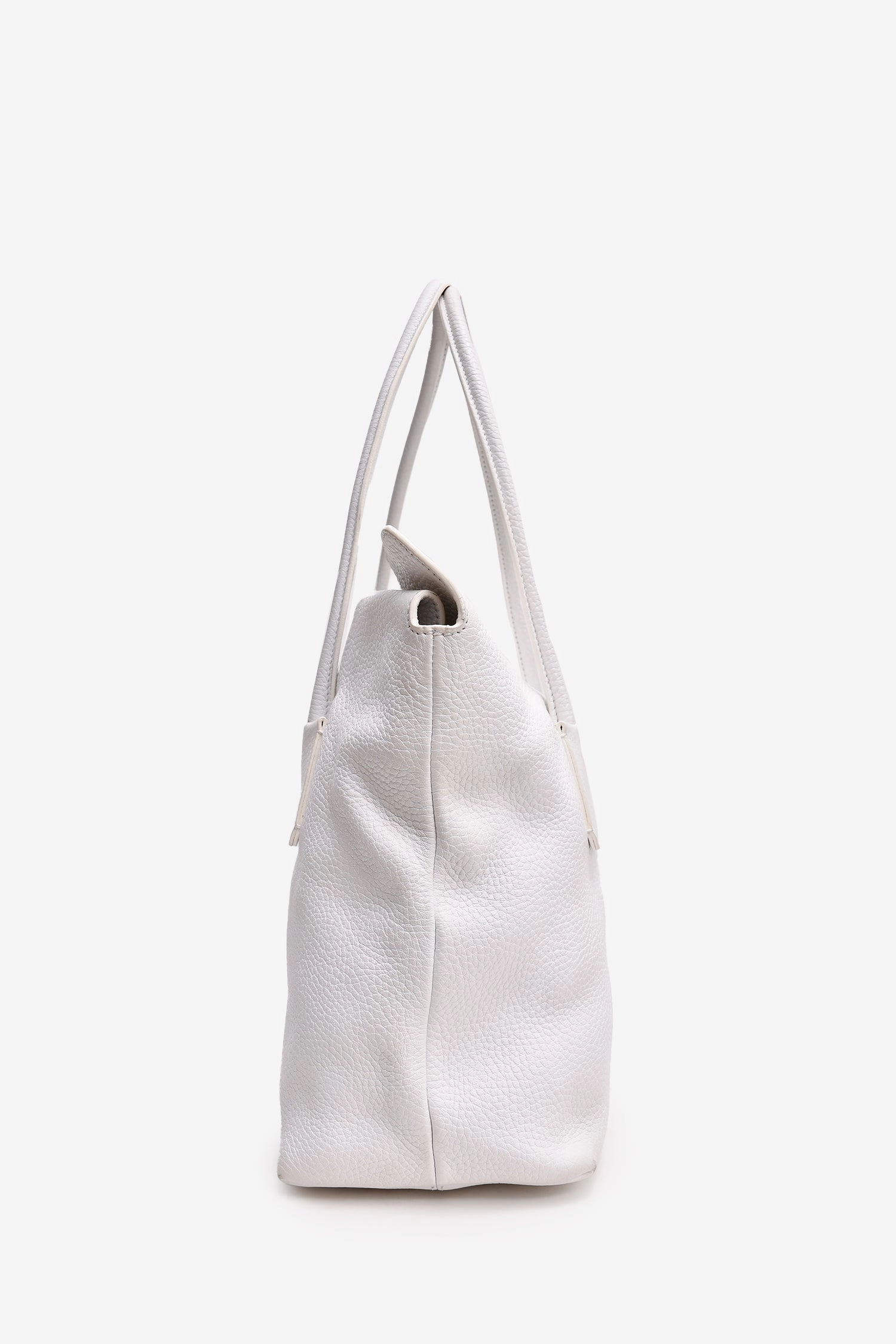 Burberry White Leather Shoulder Bag