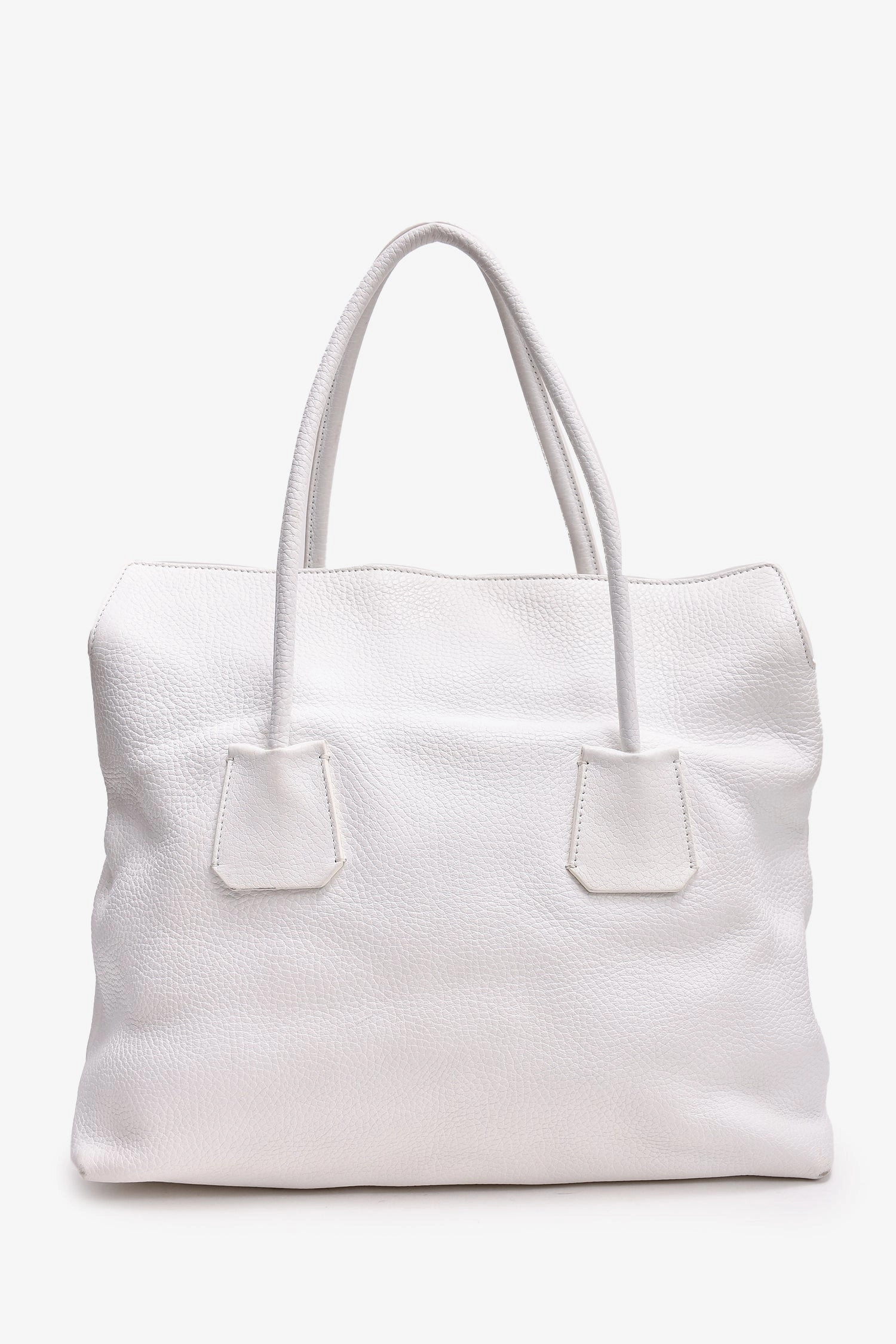 Burberry White Leather Shoulder Bag