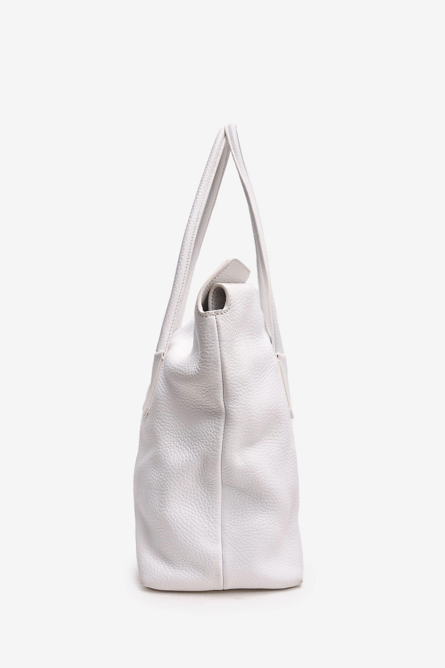 Burberry White Leather Shoulder Bag